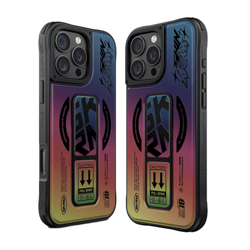 SkinArma Kira Kobai MagSafe Case With Grip Stand for iPhone 16 Pro Max - Hologram