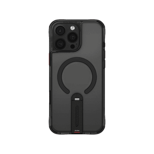 SkinArma Helix MagSafe Case With 360 Rotating Stand for iPhone 16 Pro Max - Black