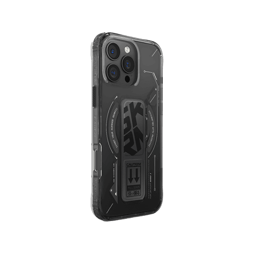 SkinArma Helio MagSafe Case With Grip Stand for iPhone 16 Pro Max - Black