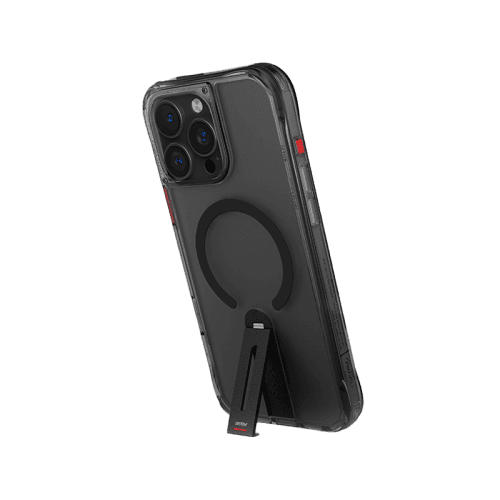 SkinArma Helix MagSafe Case With 360 Rotating Stand for iPhone 16 Pro Max - Black