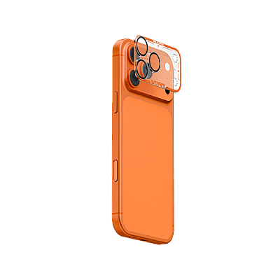 SkinArma Magma Full Matte Camera Lens Protector for iPhone 17 Pro - Orange