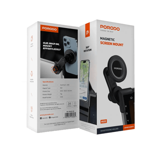Porodo Magnetic Screen Mount - Black
