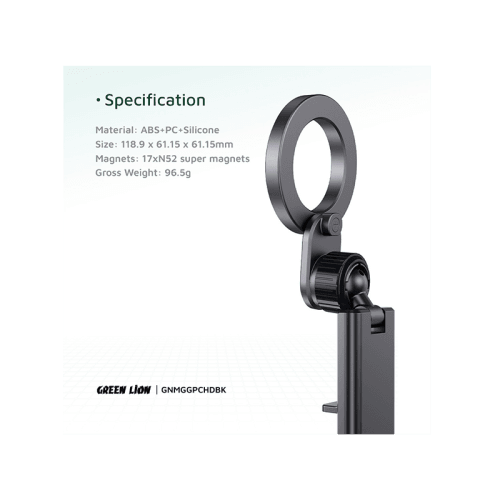Green Lion MagGrip Car Holder - Black