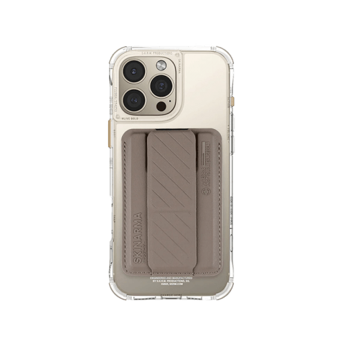 SkinArma Bundle Saido Kado Mag-Charge card Holder + Saido Magsafe case for iPhone 16 Pro - Champagne