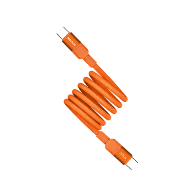 Momax Mag Link USB-C to USB-C Magnetic Cable 100W 1m - Orange