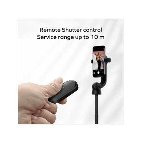 Momax 1-Snap Pole Magnetic Tripod Selfie Stick with Wireless Remote - Black