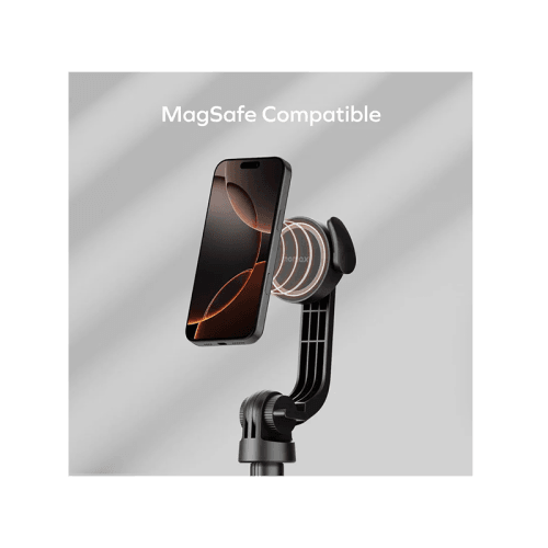 Momax 1-Snap Pole Magnetic Tripod Selfie Stick with Wireless Remote - Black