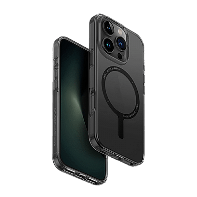 Uniq Hybrid Clario MagSafe Case for iPhone 16 Pro Max – Smoke