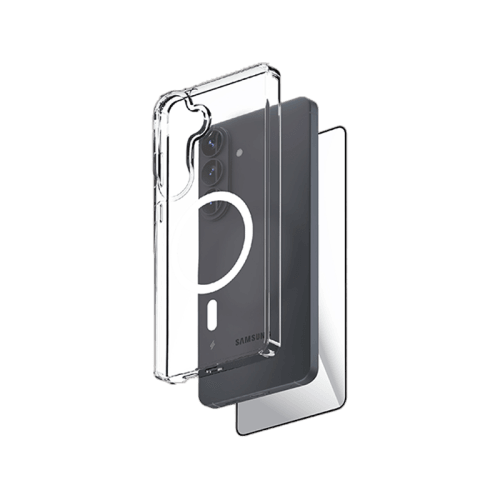 Smart Premium Ultraguard Bundle Case + Screen protector for Galaxy S26 - Clear