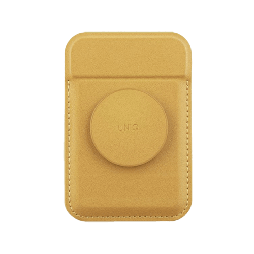 Uniq Flixa Magnetic Pop-Out Card Holder With Grip-Stand - Canary Yellow