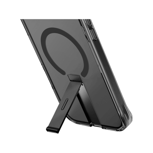 Uniq Hybrid Eleva MagSafe Case with Vertical Stand for iPhone 16 Pro – Carbon Black