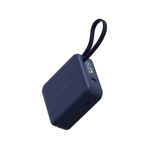 Energea Magpac Mini Plus Wireless Power Bank 10000mAh With Build in USB-C Cable & Display - Blue