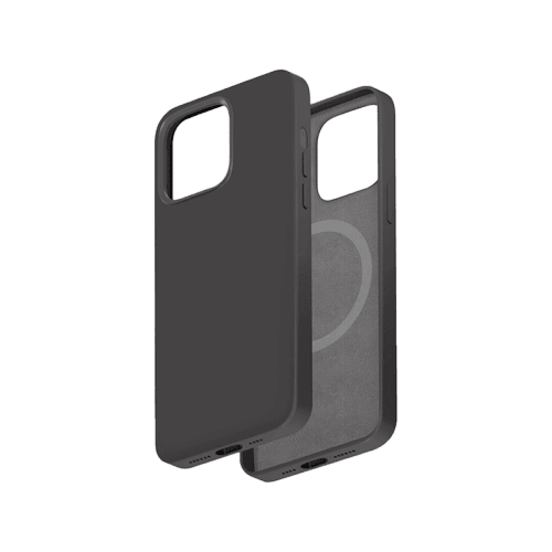 Smart Premium Silicone Magnetic Case for iPhone 14 Pro Max - Black