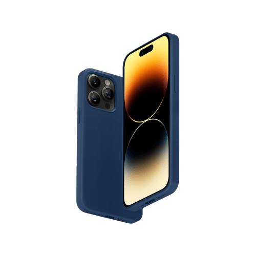 Smart Premium Silicone Magnetic Case for iPhone 14 Pro Max - Blue