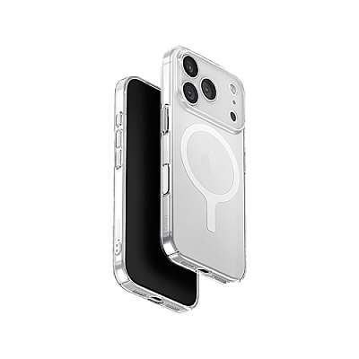 Uniq Airsuit MagSafe Case for iPhone 17 Pro - Glossy Clear/White
