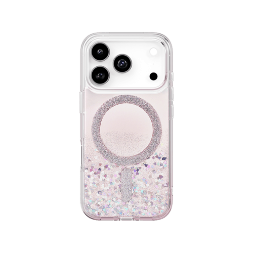 Uniq Coehl Solea Magsafe Case for iPhone 17 Pro - Glitter Hearts