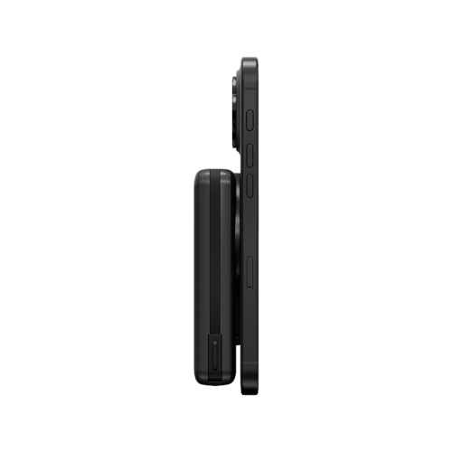 Energea MagPac Pro Plus With MagSafe 10000mAh Power Bank With Built-in Cable and Stand - Gunmetal / Black