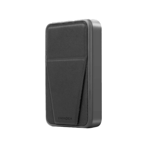 Energea MagPac Grip With Magsafe Compatible Power Bank With Stand 10000mAh - Gunmetal