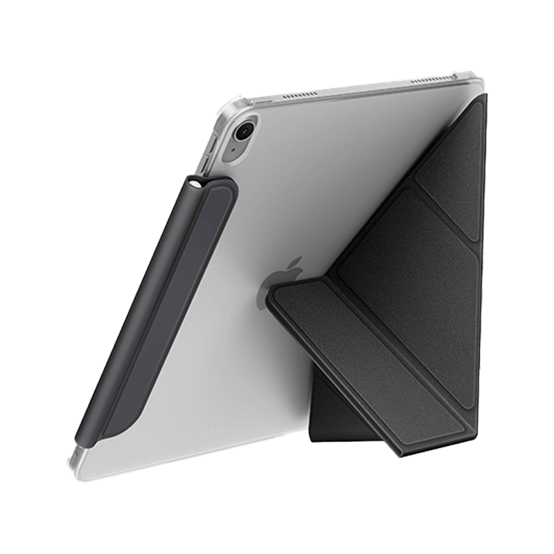 Uniq Camden Lite Case With Detachable Pencil Sleeve for iPad 11" (A16) - Charcoal Grey