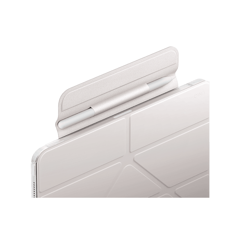 Uniq Camden Lite Case With Detachable Pencil Sleeve for iPad 11" (A16) - Ivory