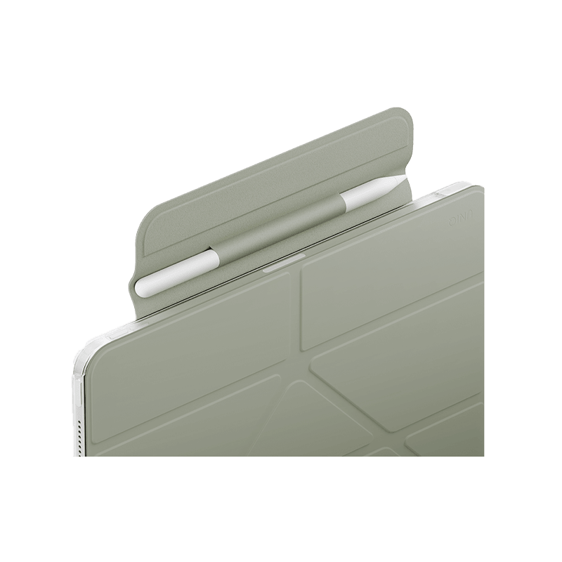 Uniq Camden Lite Case With Detachable Pencil Sleeve for iPad 11" (A16) - Sage Green