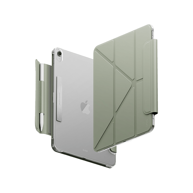 Uniq Camden Lite Case With Detachable Pencil Sleeve for iPad Air 11" (M2-M4) - Sage Green