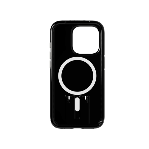 Tech21 Evo Crystal MagSafe Case With Kick Stand for iPhone 15 Pro Max - Obsidian Black