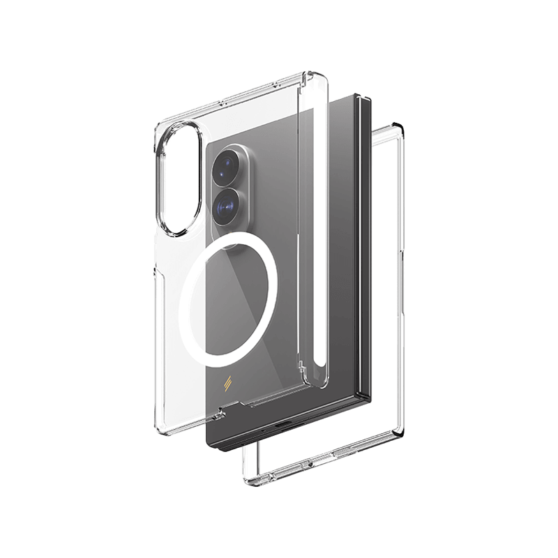 Smart Premium Ultra Guard Magnetic Bundle for Samsung Galaxy Z Fold 8 (Screen Protector + Clear Case)