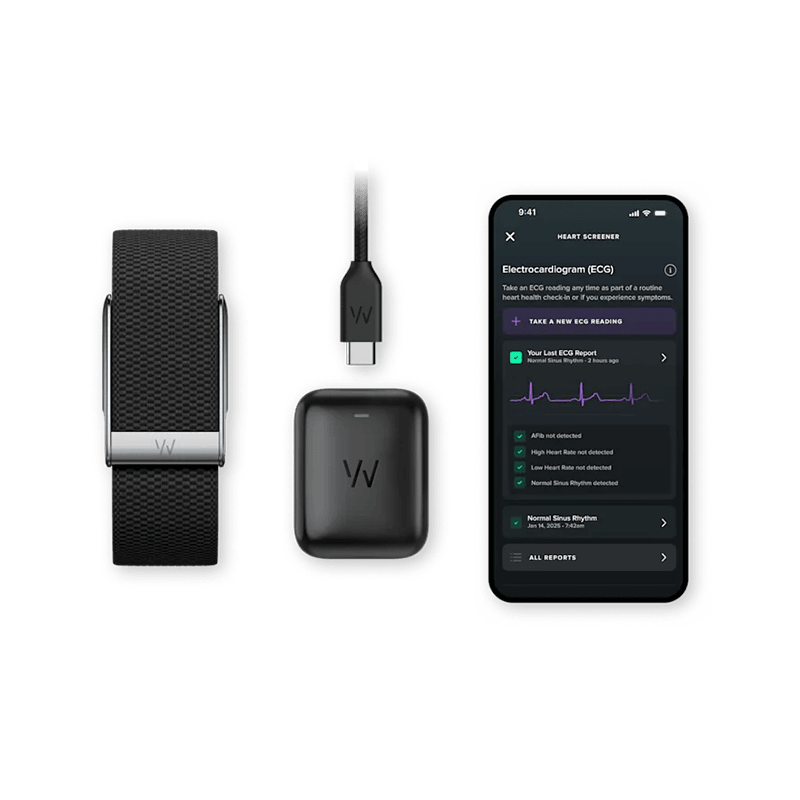 Whoop 5.0 Life Health and Fitness Wearable Activity Tracking Device - Black