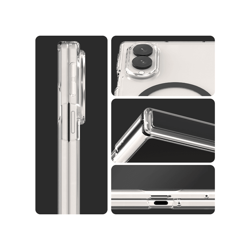 Araree Duple Magsafe Case For Samsung Galaxy Z Fold 8 - Clear Black