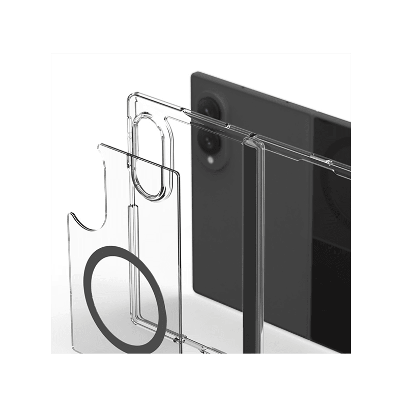 Araree Duple Magsafe Case For Samsung Galaxy Z Fold 8 - Clear Black