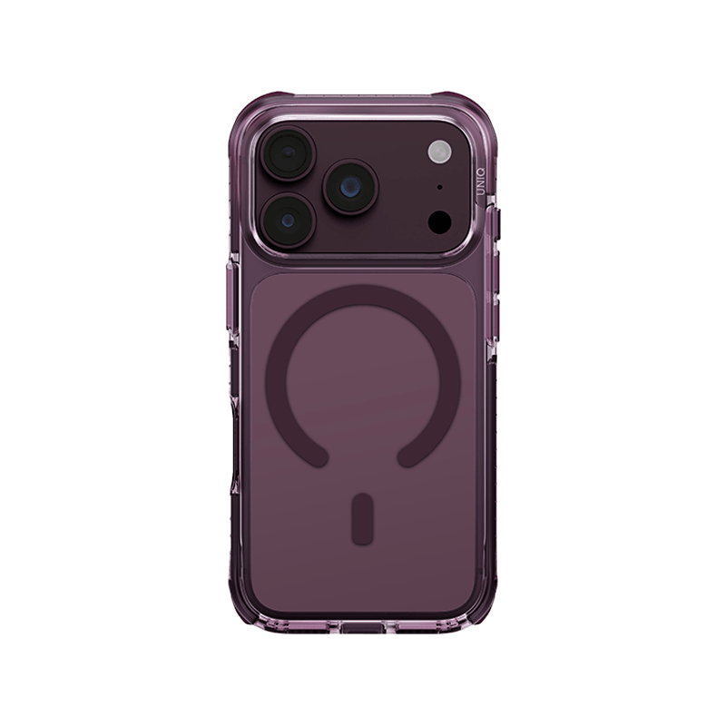 Uniq Hybrid Combat MagSafe Case for iPhone 18 Pro Max - Deep Burgundy