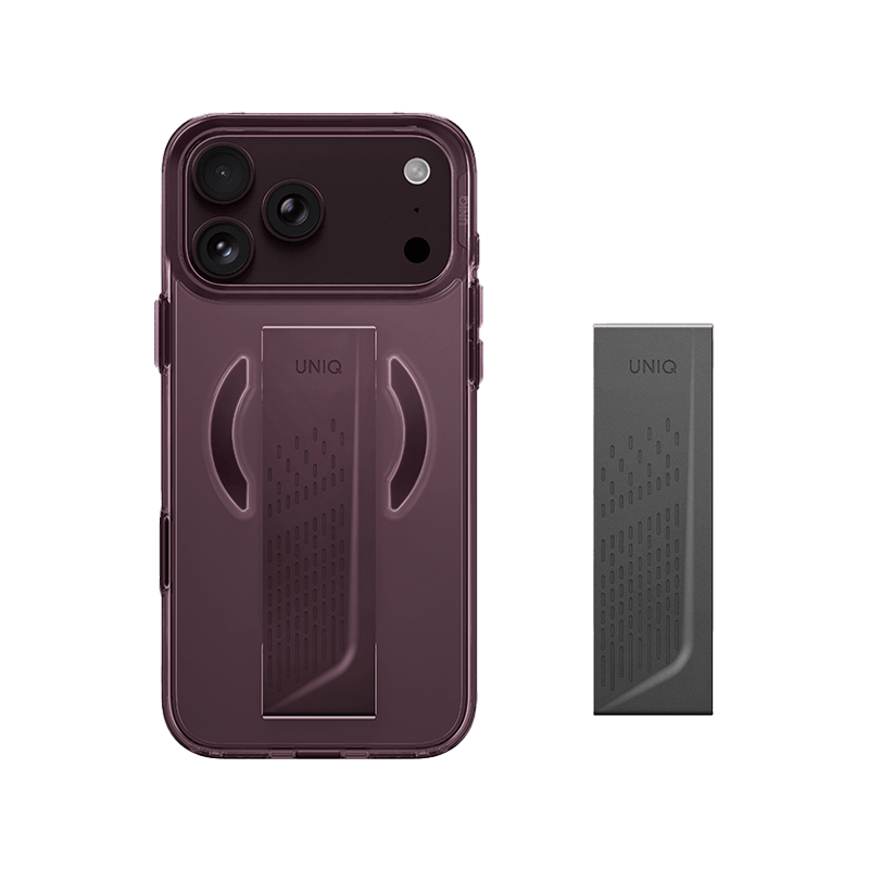 Uniq Hybrid Heldro Air MagSafe Case for iPhone 18 Pro - Velvet Burgundy