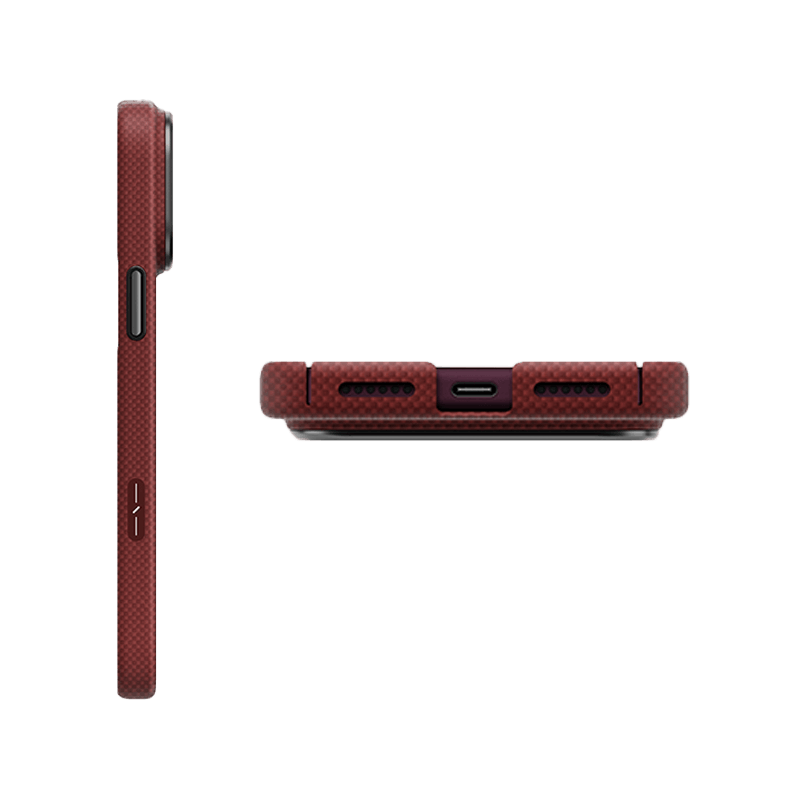 Uniq Hybrid Keva Edge MagSafe Case for iPhone 18 Pro - Ember Red