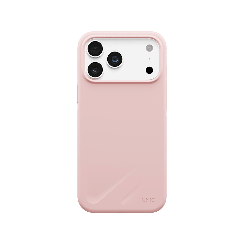 Uniq Hybrid Lino MagSafe Case for iPhone 18 Pro Max - Pale Rose