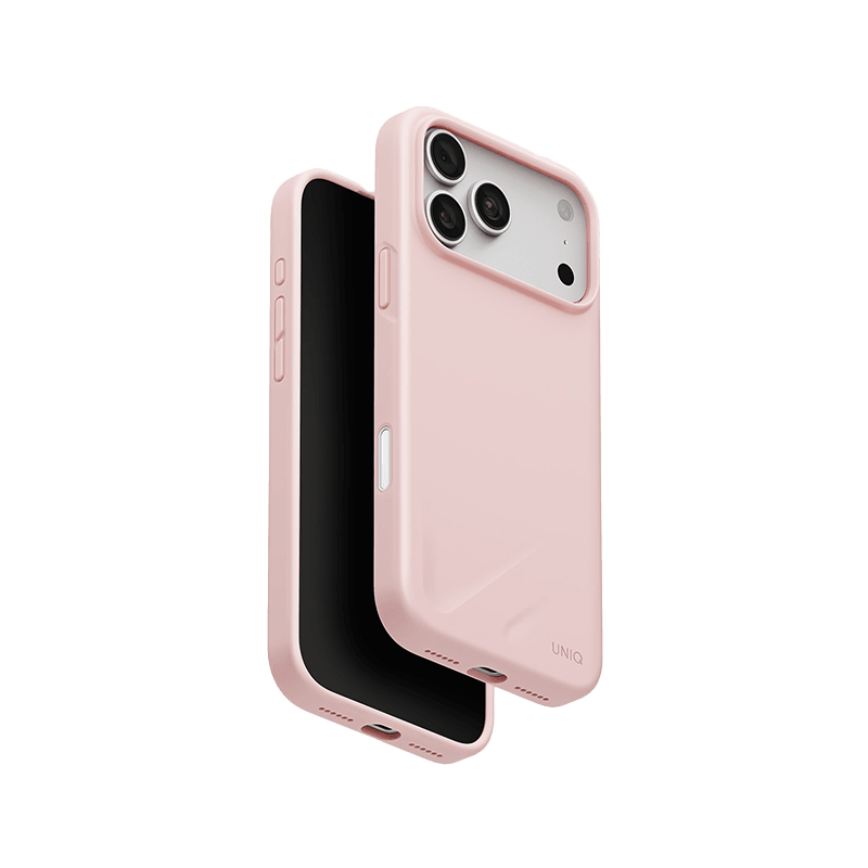 Uniq Hybrid Lino MagSafe Case for iPhone 18 Pro - Pale Rose