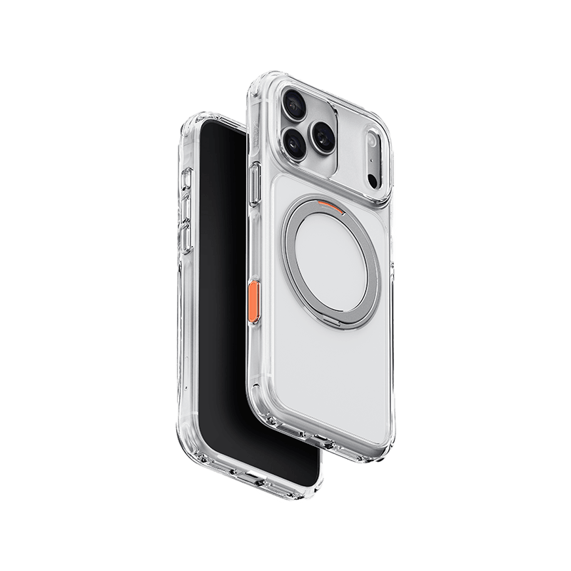 Uniq Hybrid Swivix With 360 Rotating Kickstand MagSafe Case for iPhone 18 Pro - Lucent Clear