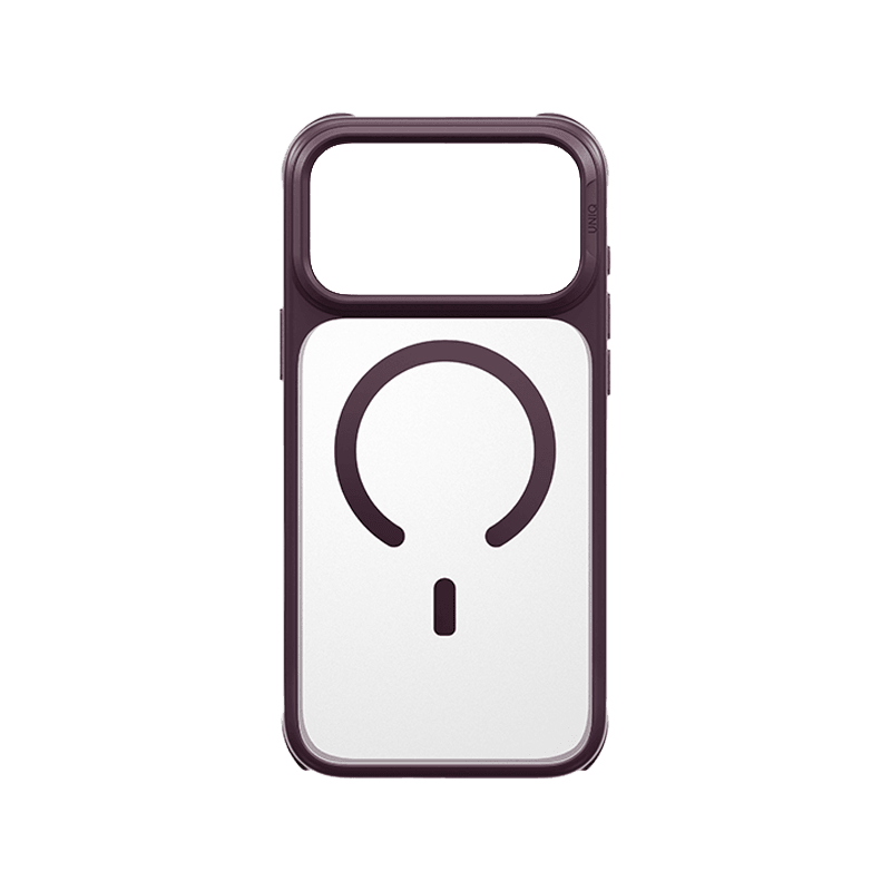 Uniq Hybrid Veren MagSafe Case for iPhone 18 Pro - Burgundy Frost