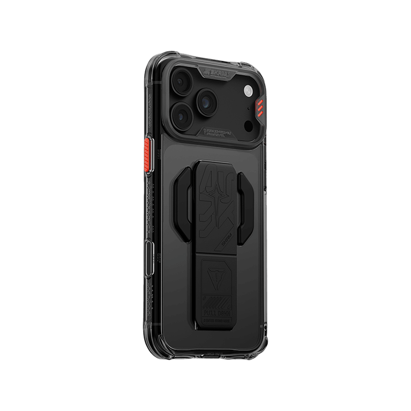 SkinArma Helio CE MagSafe Case With Grip Stand for iPhone 18 Pro - Graphite