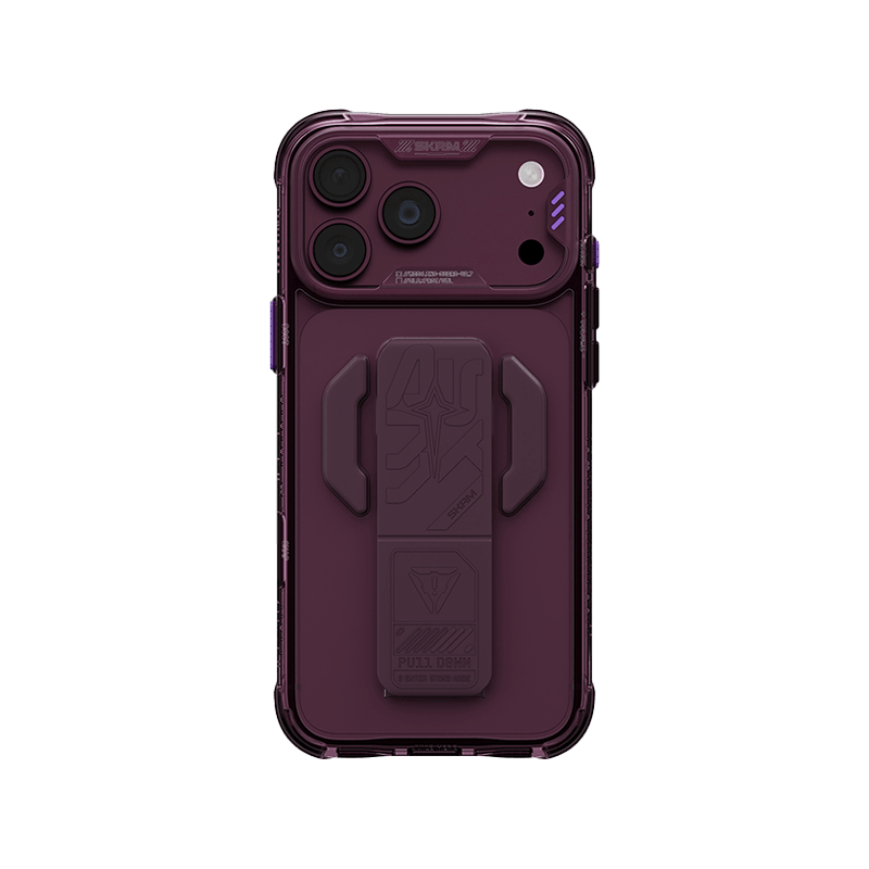 SkinArma Helio CE MagSafe Case With Grip Stand for iPhone 18 Pro Max - Burgundy