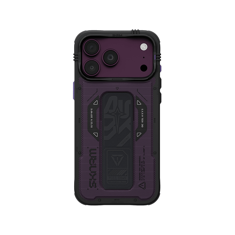 SkinArma Phantom MagSafe Case With Grip Stand for iPhone 18 Pro - Burgundy