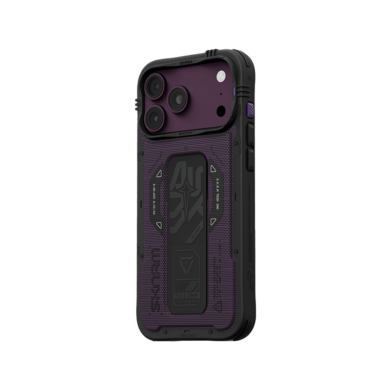 SkinArma Phantom MagSafe Case With Grip Stand for iPhone 18 Pro - Burgundy