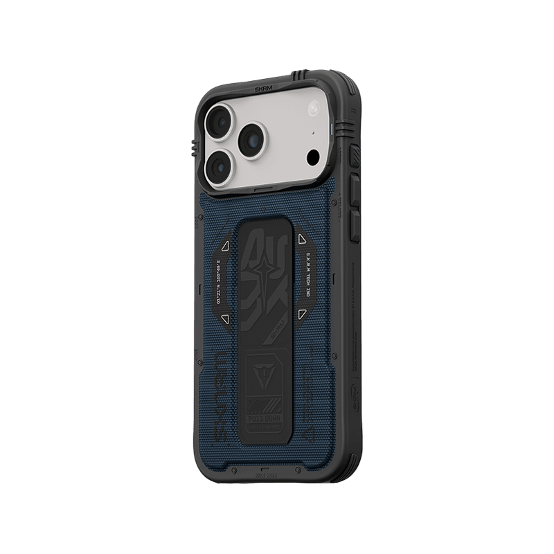 SkinArma Phantom MagSafe Case With Grip Stand for iPhone 18 Pro Max - Blue