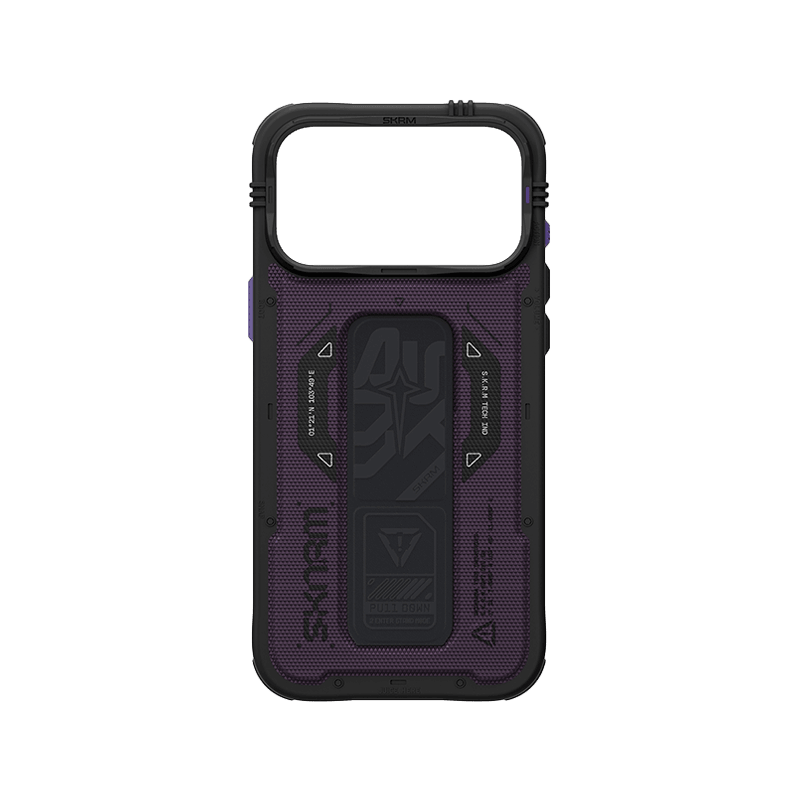 SkinArma Phantom MagSafe Case With Grip Stand for iPhone 18 Pro Max - Burgundy