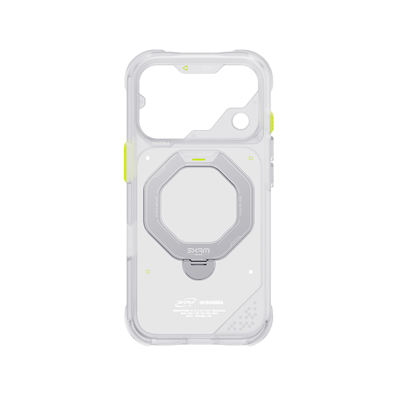 SkinArma Saturn MagSafe Case With Rotating Kick-Stand for iPhone 18 Pro - Frost