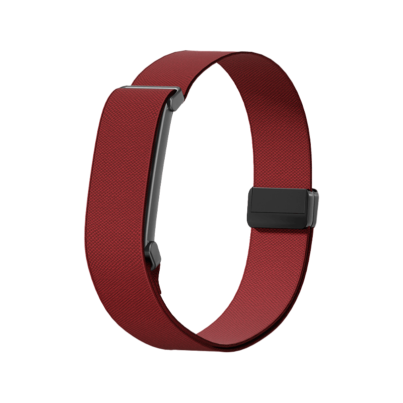 Solidra Magnetic Buckle Nylon Sport Wrist Band for Fitbit Air - Maroon