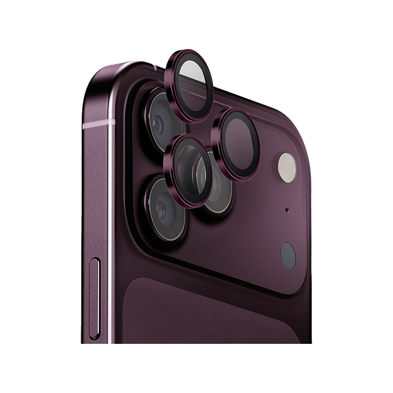 Uniq Optix AluGuard Camera Lens Protector for iPhone 18 Pro & 18 Pro Max - Royal Burgundy