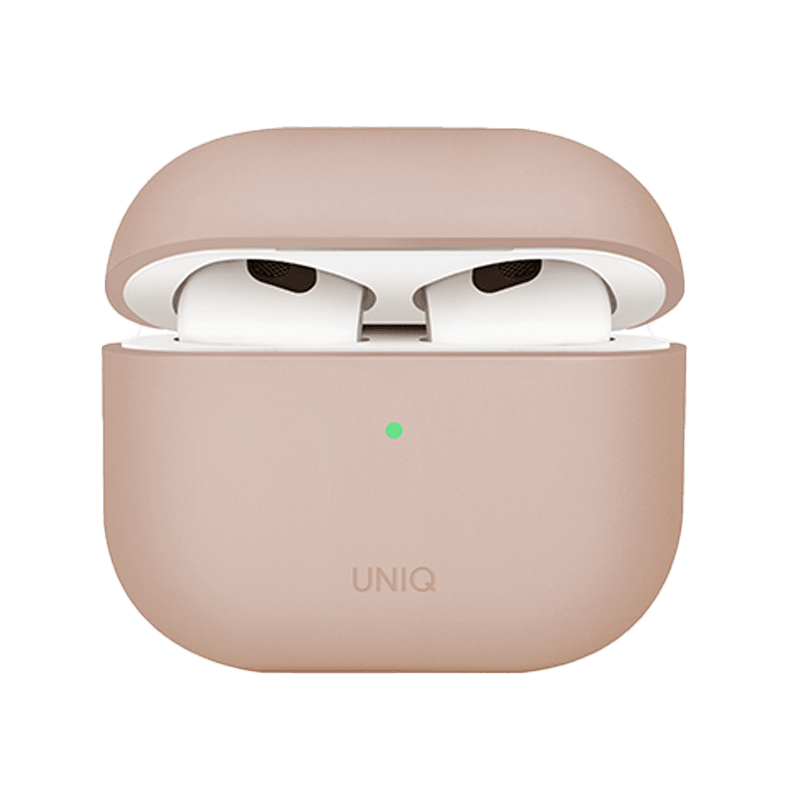 Uniq Lino Hybrid Liquid Silicon Airpods 4th Gen Case - Blush Pink