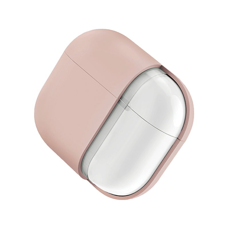Uniq Lino Hybrid Liquid Silicon Airpods 4th Gen Case - Blush Pink