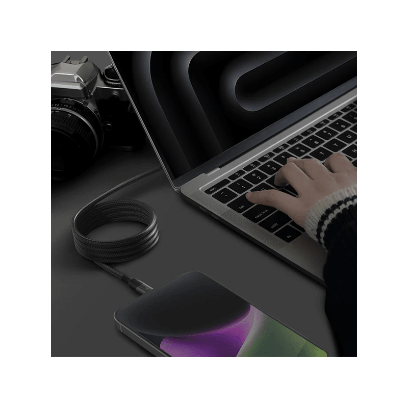 Momax Mag Link USB-C to Lightning Magnetic Cable 60W 1m - Black